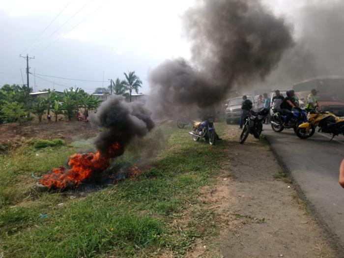 Protesta por accidentes de tránsito