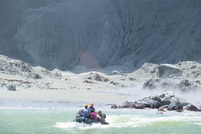 Erupción en Nueva Zelanda