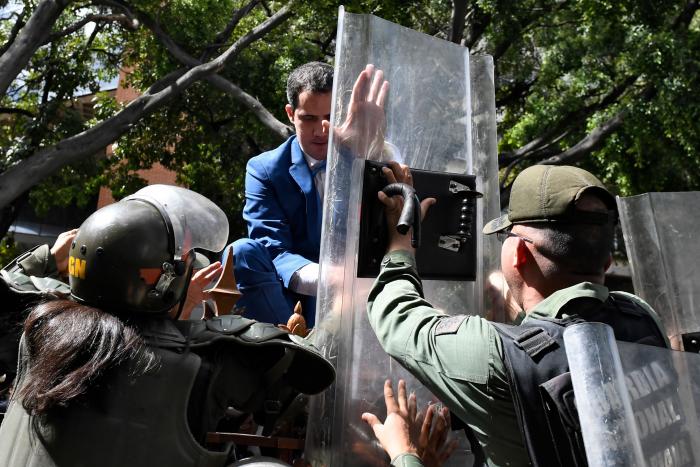 Juan Guaidó - Asamblea Venezuela - domingo 5 de enero de 2020 - AFP