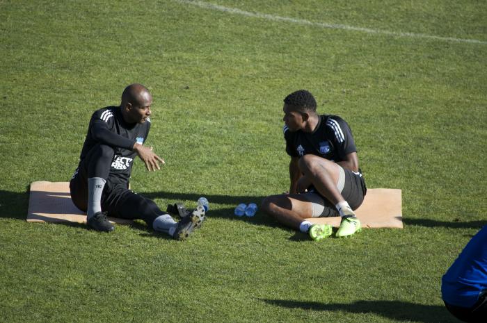 Oscar Bagüí y Romario Caicedo