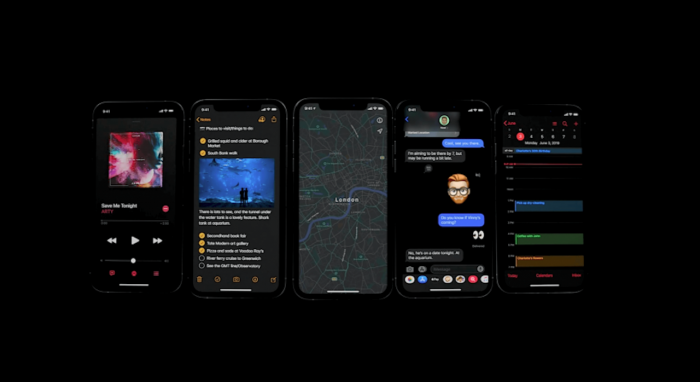 iOS 13 modo oscuro