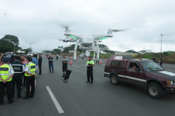 operativo via a la costa dron