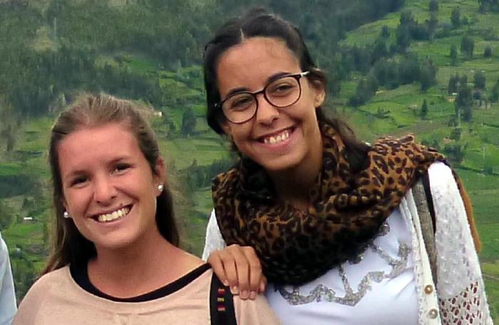 Marina Menegazzo, de 21 años, y María José Coni, de 22.
