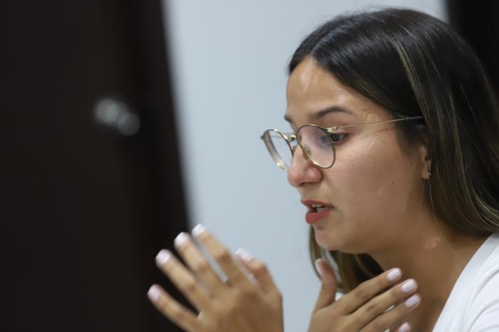mujer víctima de violencia