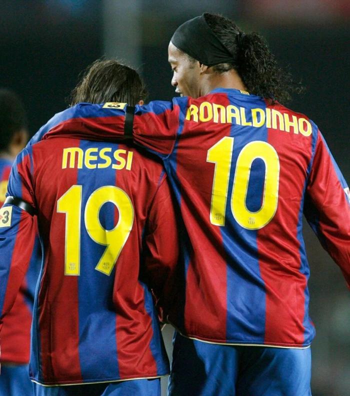 Ronaldinho y Messi