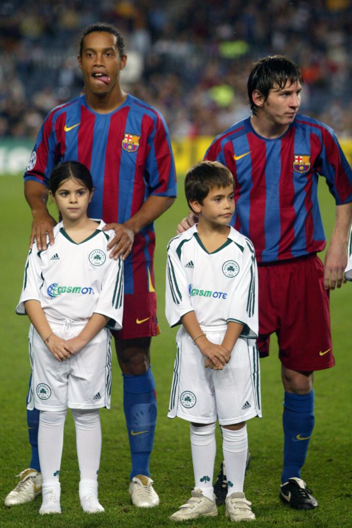 Ronaldinho y Messi