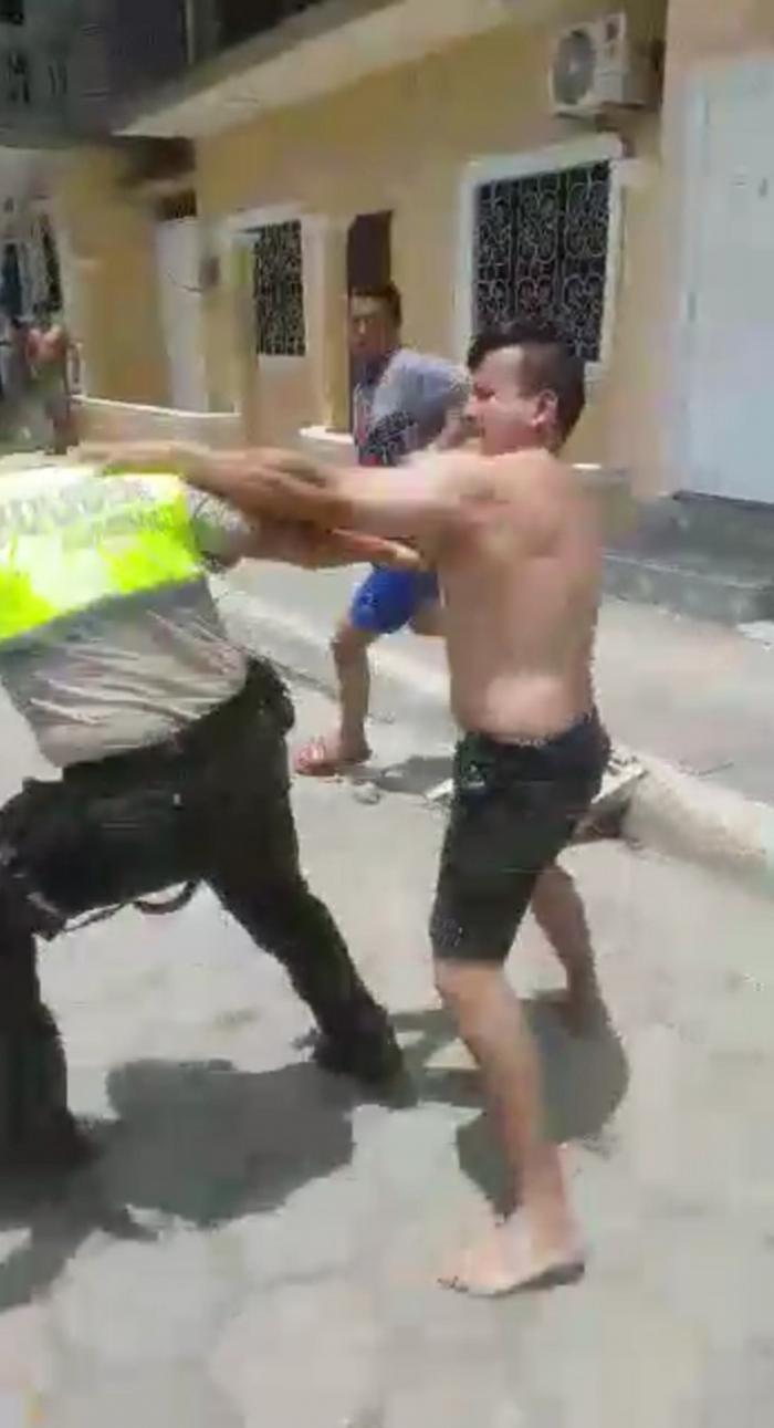 agresión a policía