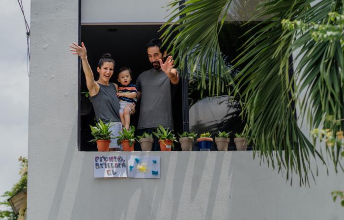 Familia en cuarentena