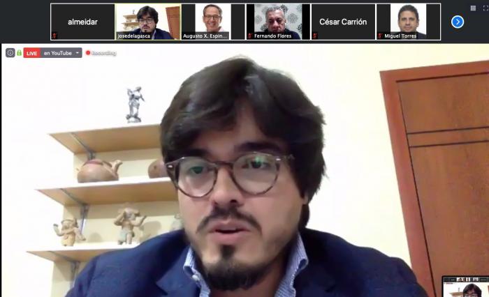 José De la Gasca, secretario Anticorrupción, ante la Comisión de Soberanía de la Asamblea Nacional.