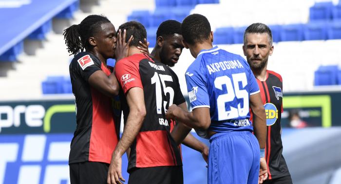 Hertha Berlin-festejo-Bundesliga-coronavirus