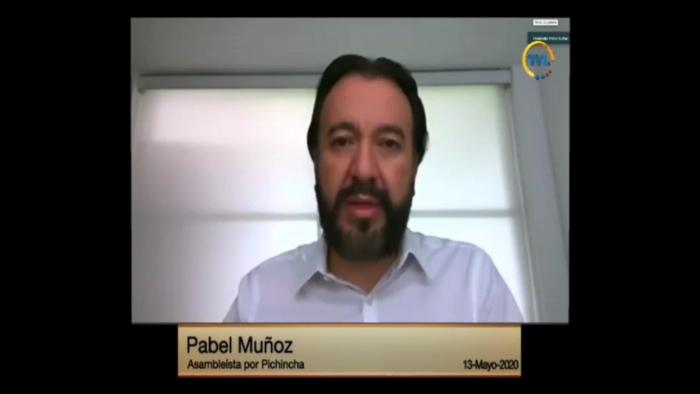 Pabel Muñoz en la Asamblea Nacional.