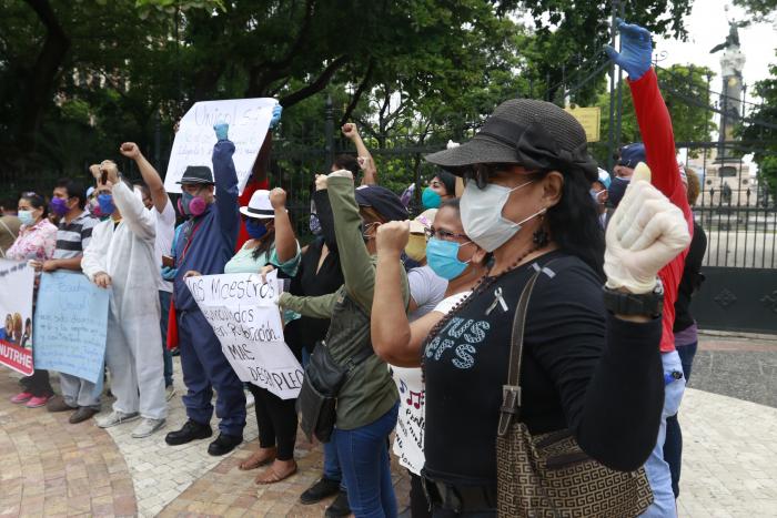 maestros protestan