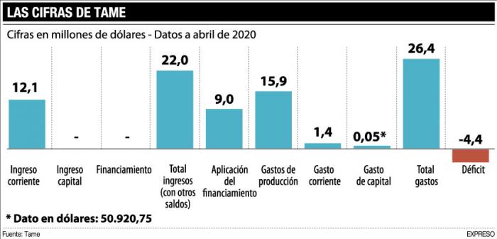 El presupuesto de Tame en este año