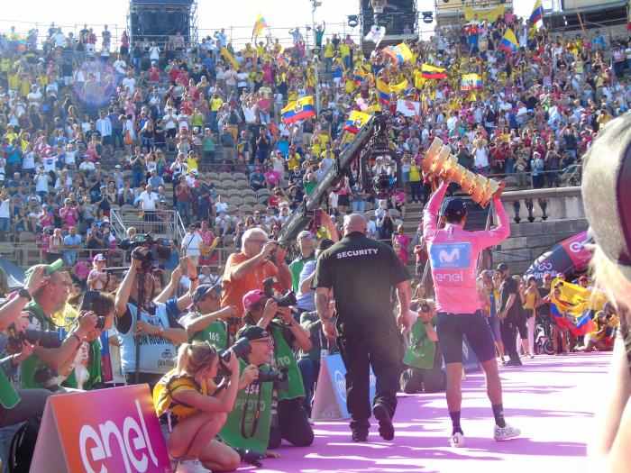 Richard+Carapaz+Ciclismo+Giro+Italia+Festejos