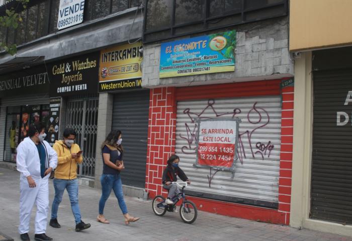Arriendos+pandemia+desocupación+locales comerciales+Quito