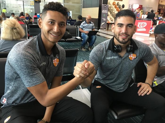 Gabriel Cevallos y Victor Mendoza, porteros de Barcelona SC.