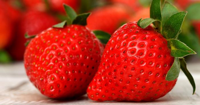 Frutillas ricas en vitamina C