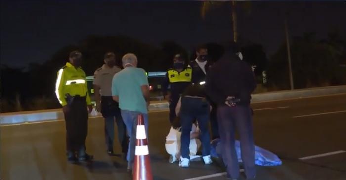 Momento del accidente de Santiago Jaramillo.