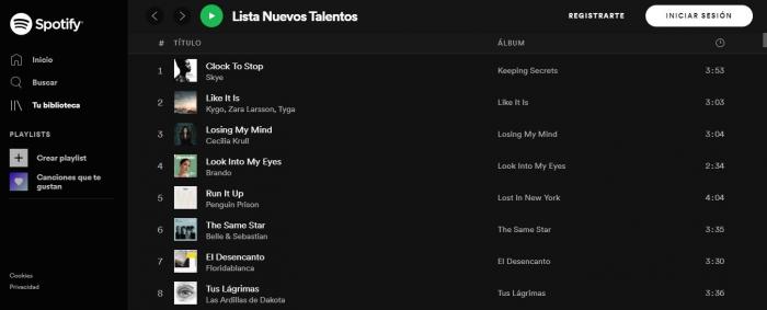 Nuevos talentos