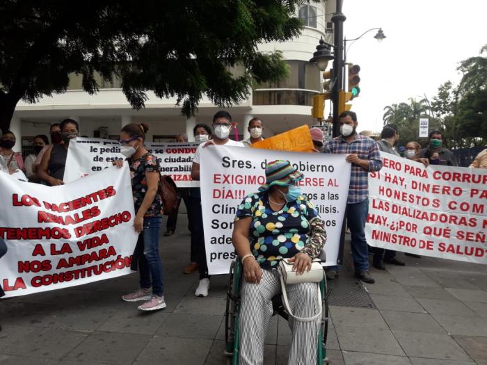 plantón de pacientes