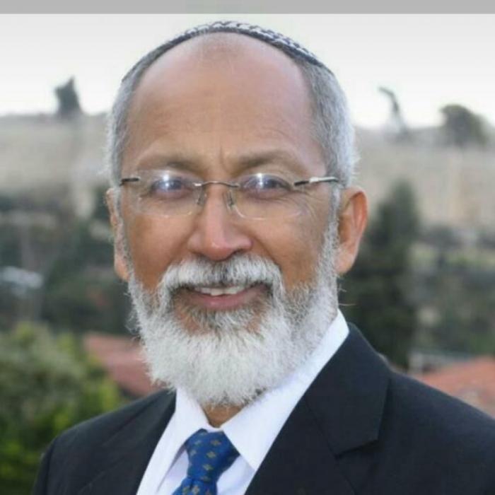Rabino Nery Montiel, en Israel.