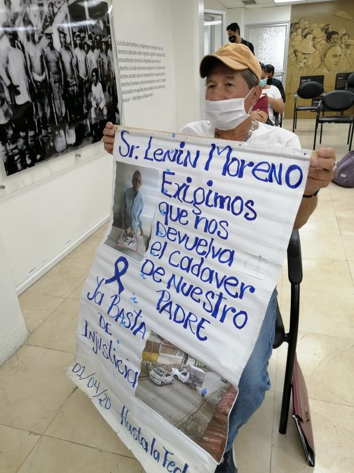 deudo de cuerpo perdido en pandemia