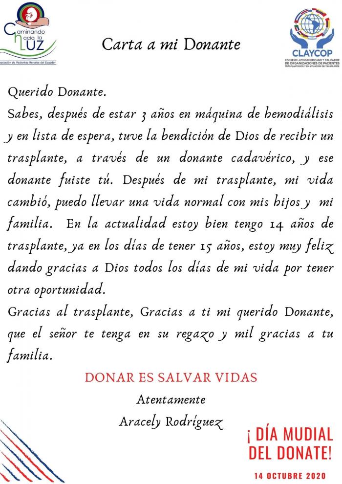 Agradecimiento A Piel De órgano En El Día Del Transplante 2878