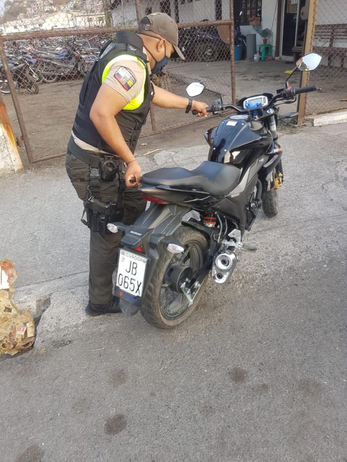 Moto del fallecido