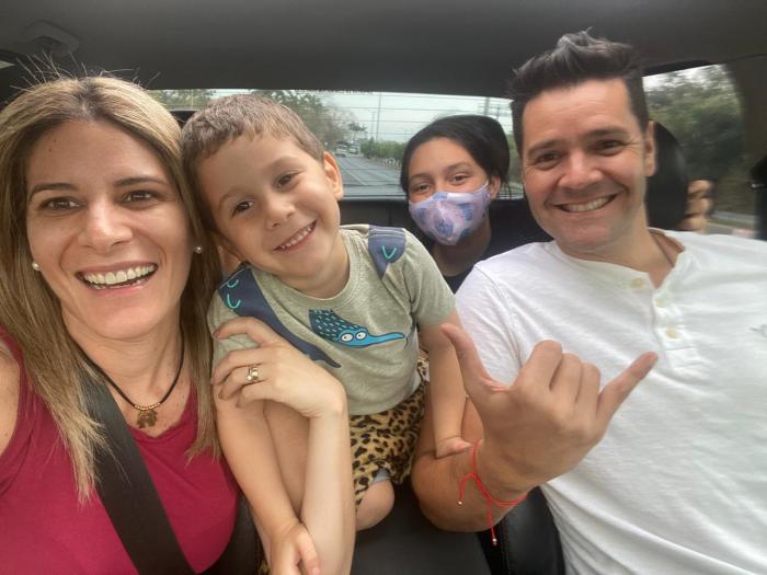 Gaby Díaz y Carlos Luis Andrade.