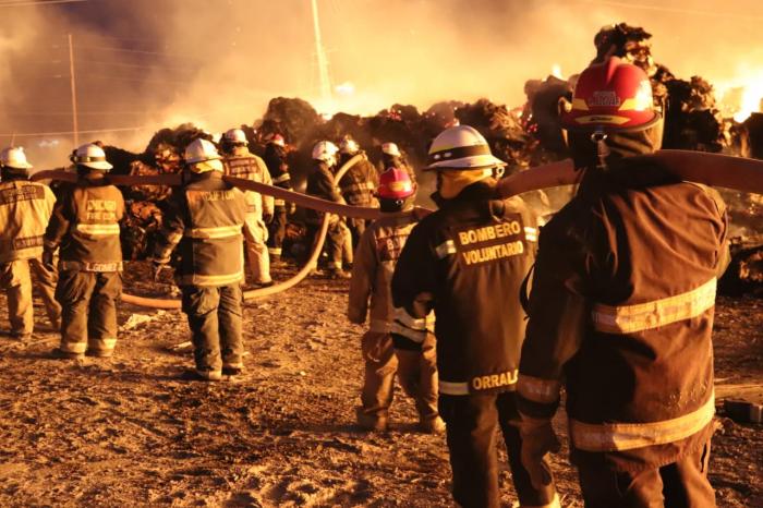 Incendio en Durán