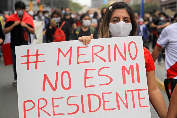 Protestas destitución Perú