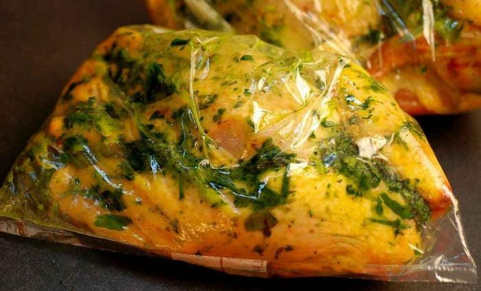Pollo marinado