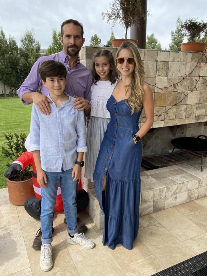 Jose María Ponce y su familia