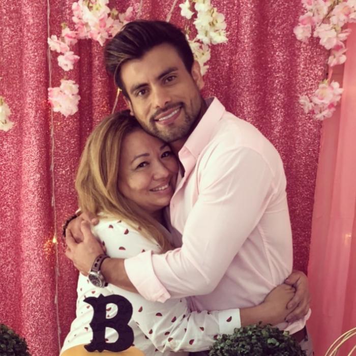 Betty Mata con Efraín Ruales.
