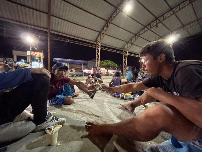 Migrantes en Huaquillas