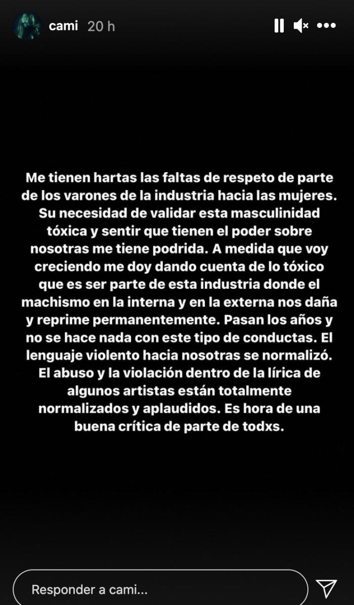 Respuesta de Cami a Arcángel