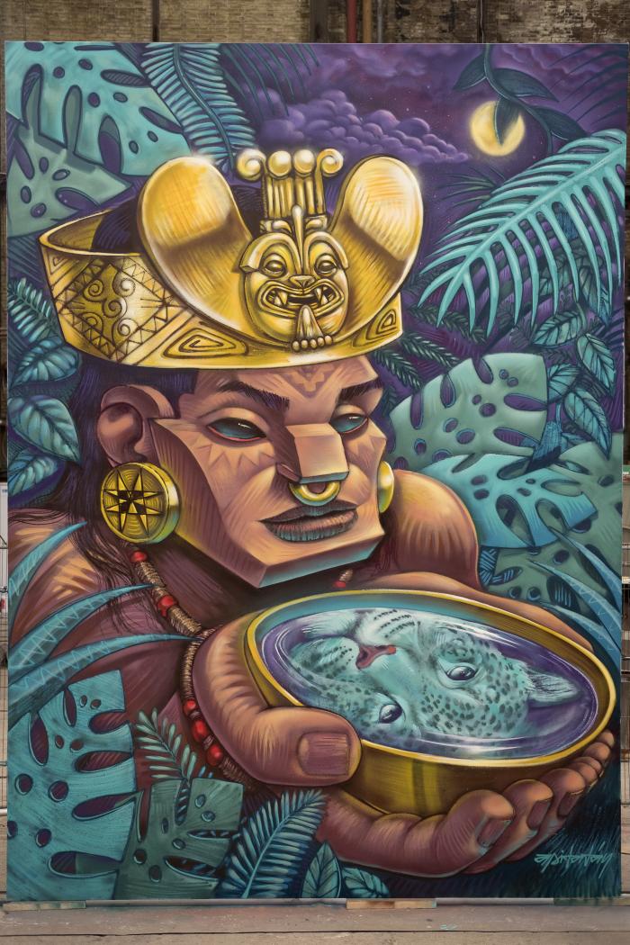 Obra del artista Apitatán