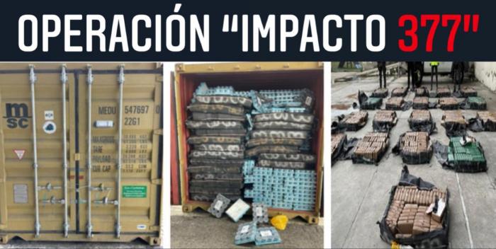 decomiso de droga contenedor