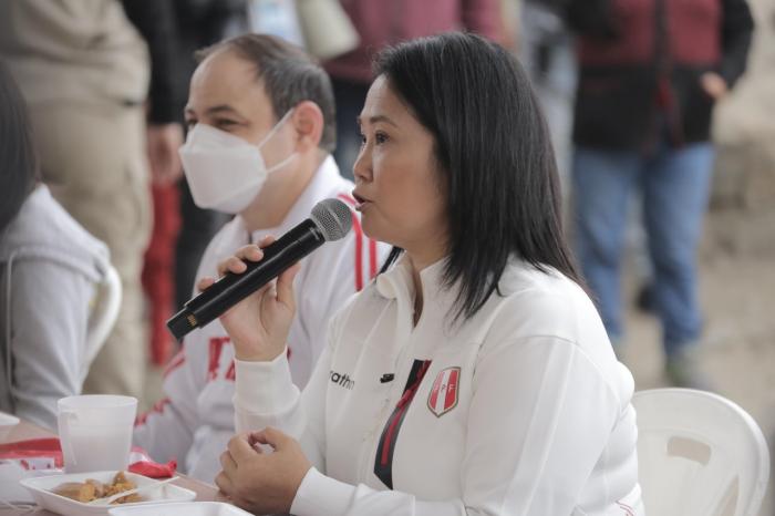 Keiko Fujimori, candidata a la presidencial del Perú.