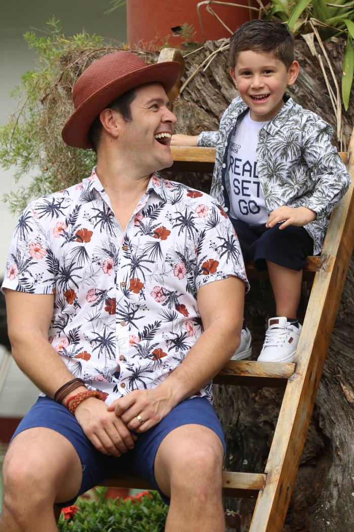 Carlos Luis Andrade y su hijo, Joaquín.