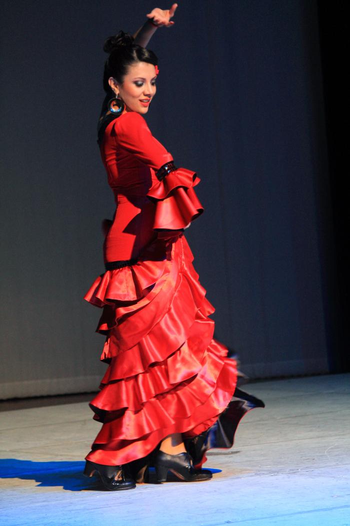 Valentina Zárate es bailadora de flamenco