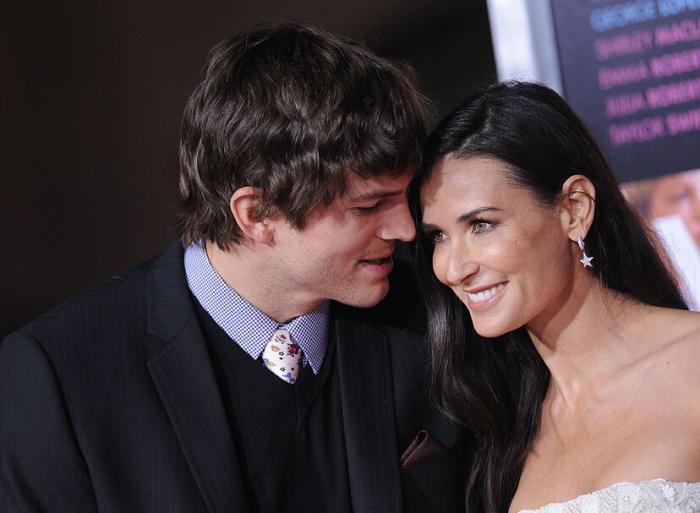 Ashton Kutcher y Demi Moore