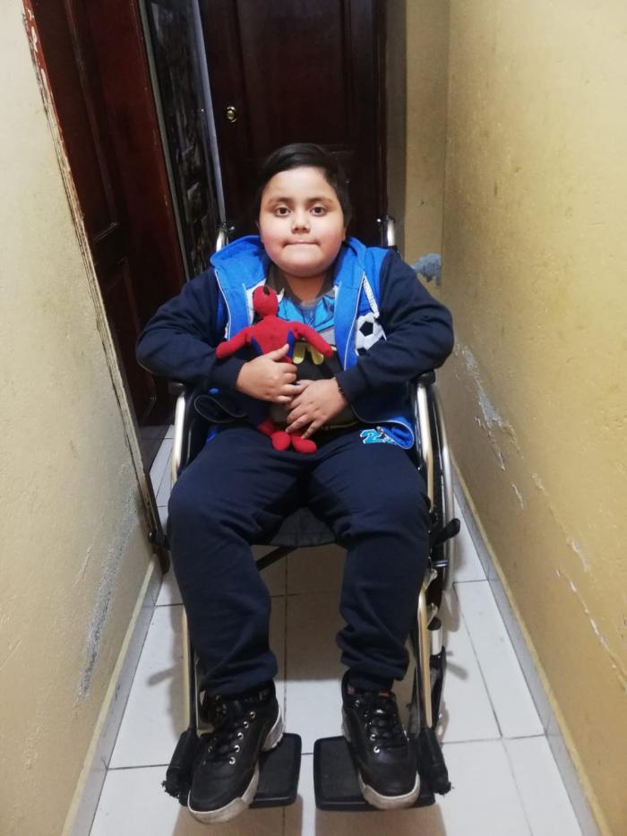 Ariel Gavilanes padece de Distrofia muscular de Duchenne