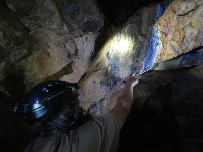 Beta. Así se conoce el tramo donde el minero halla el mineral para continuar la extracción.