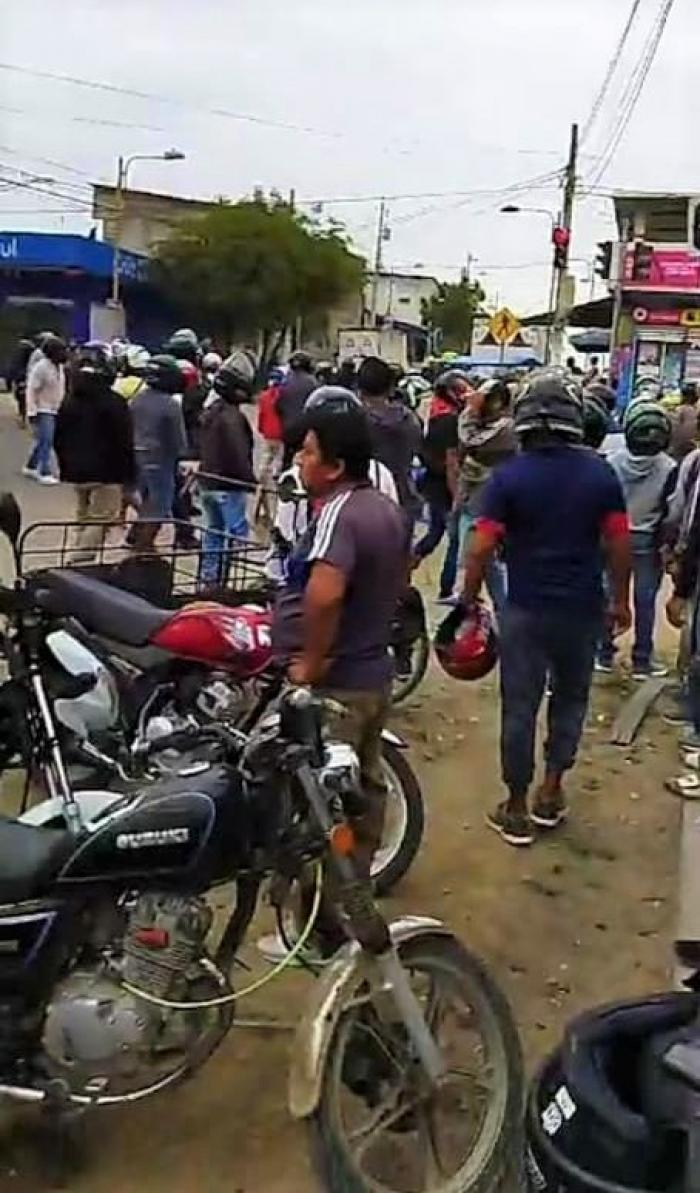 Pito entre motorizados y vigilantes de la CTE