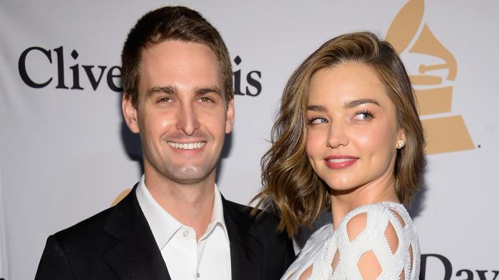 Evan-Spiegel-y-Miranda-Kerr