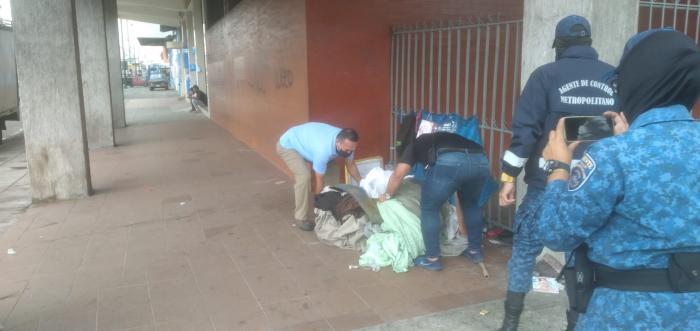 Limpieza de Portales por inseguridad e insalubridad 3