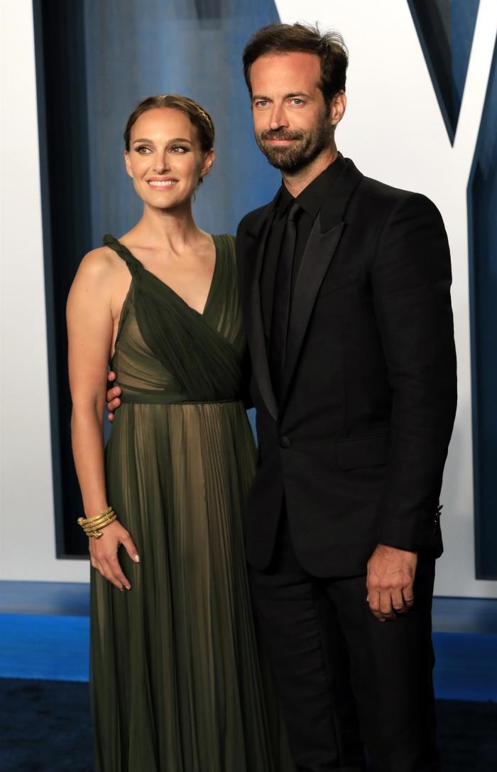 Natalie Portman (L) and Benjamin Millepied