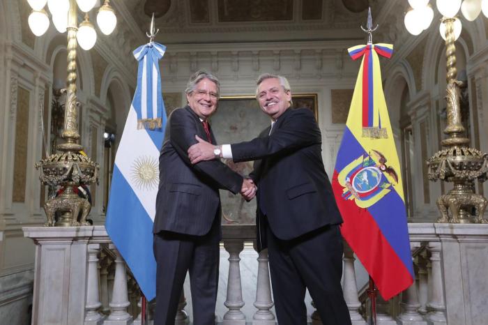 Guillermo Lasso y Alberto Fernández