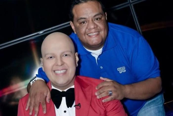 Miguel Cedeño con Marlon Acosta.
